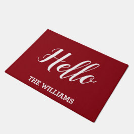 Rustikaler Personalisierter Familienname mit Halle Fußmatte