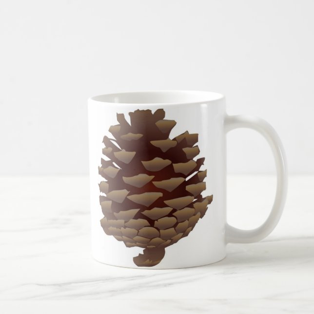 Rustikaler Pinecone Kaffeetasse (Rechts)