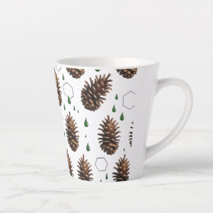 Rustikaler Pinecone Kleine Latte Tasse   Waldurlau