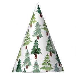 Rustikaler Pinienwald Winter Partyhütchen