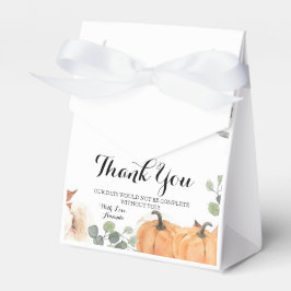 Rustikaler Pumpkin Boho Floral Fall in Liebe Geschenkschachtel