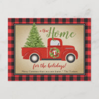 Rustikaler Red Christmas Truck Buffalo Kariert Mov