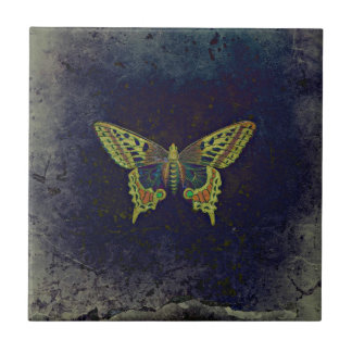 Rustikaler Retro Schmetterling Fliese