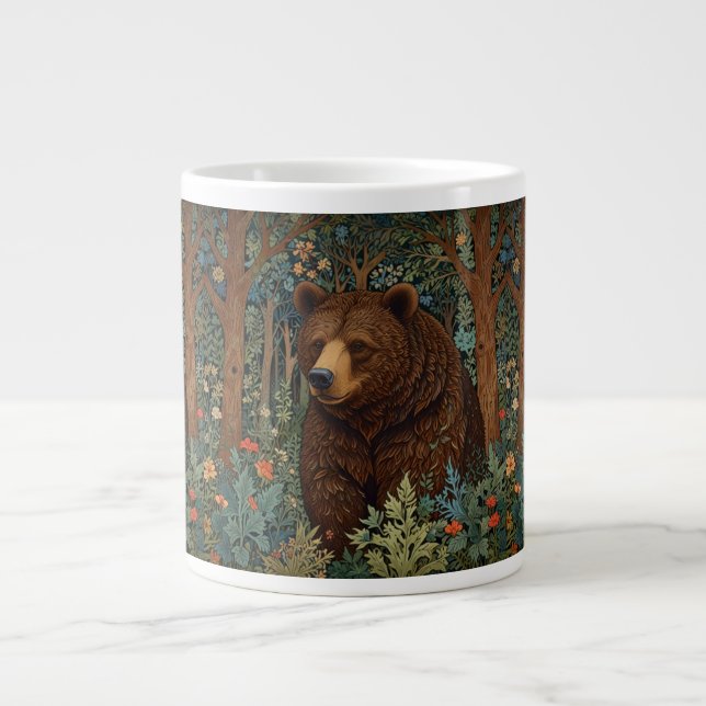 Rustikaler Retrobär Jumbo-Tasse (Vorderseite)