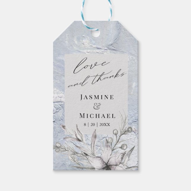 rustikaler Schablone Geschenkanhänger (Vorderseite)