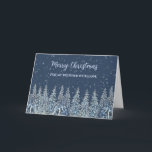 Rustikaler Schneewald Brother Frohe Weihnachten Karte<br><div class="desc">Frohe Weihnachten für Bruderkarte mit einem rustikalen und schneebedeckten Wald.</div>