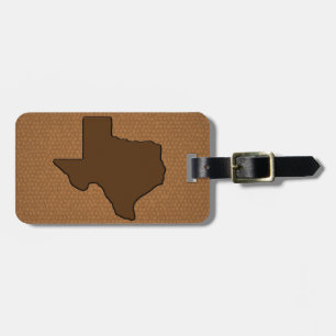 Rustikaler Staat von Texas Gepäckanhänger