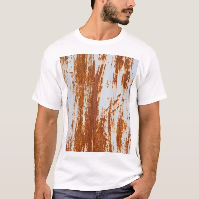 Rustikaler Stahl: Grunge Wall Texture T-Shirt (Vorderseite)