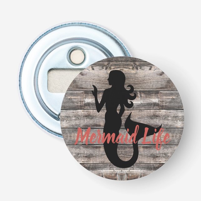 rustikaler Stil MERMAID | Flaschenöffner (Vorderseite)