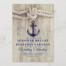 Rustikaler Strand - Hochzeit der Nautischen Marine