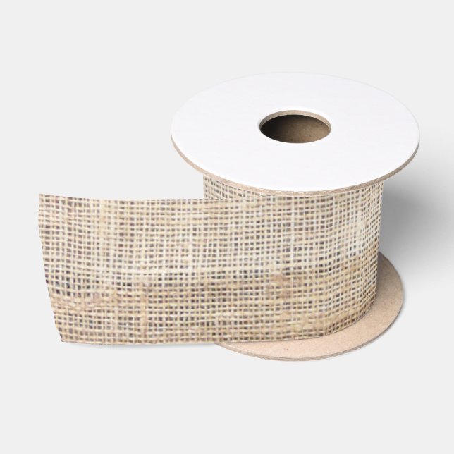 Rustikaler Tee-Dyed Burlap Bauernhof Stil Band Satinband (Spule)