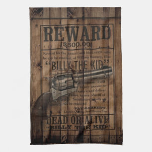 rustikaler Texas Star Cowboy Western Land Dualgun Geschirrtuch