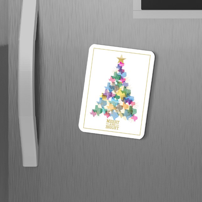 Rustikaler Texas Weihnachtsbaum Magnet (Von Creator hochgeladen)