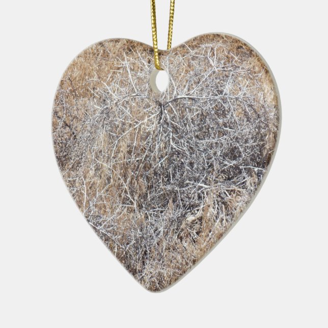 Rustikaler trockener Tumbleweed Keramik Ornament (Links)
