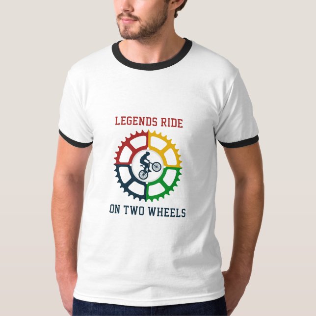 Rustikaler Vintag Cycling Graphic T - Shirt (Vorderseite)