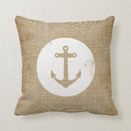 Rustikaler Vintager Anker Kissen