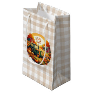 Rustikaler/Vintager Herbst im Betrieb Kleine Geschenktüte