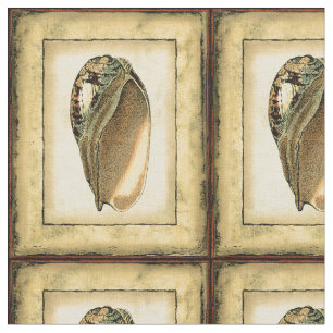 Rustikaler Vintager Seashell Stoff