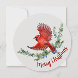 Rustikaler Vogelschwarm Roter Kardinal Weihnachten