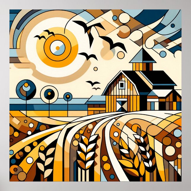 Rustikaler Vortex Poster (Vorne)