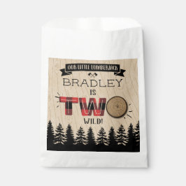 Rustikaler Wald Kariert Lumberjack Boys 2. Geburts Geschenktütchen