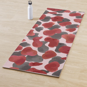Rustikaler Wasserfarben-Wintertierdruck Yogamatte