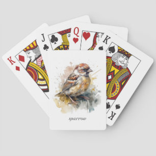 Rustikaler Wasserfarbenammer, kundenspezifisch Spielkarten