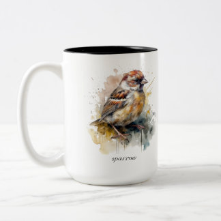 Rustikaler Wasserfarbenammer, kundenspezifisch Zweifarbige Tasse