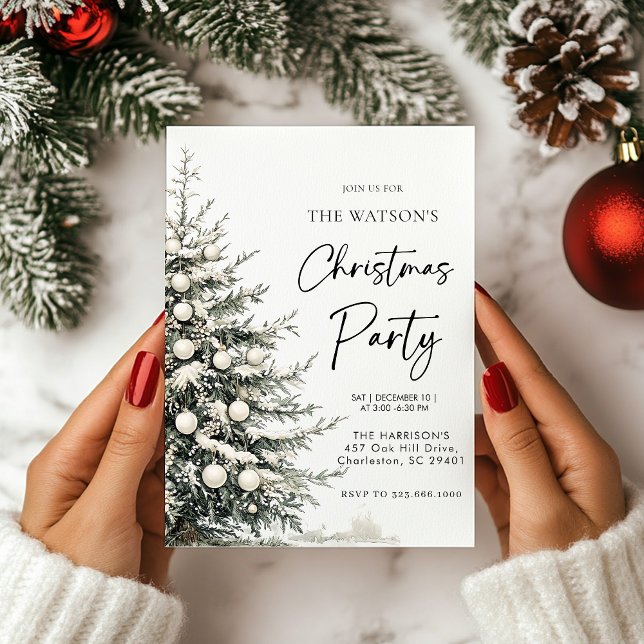 Rustikaler Weihnachtsbaum Einladung (Von Creator hochgeladen)