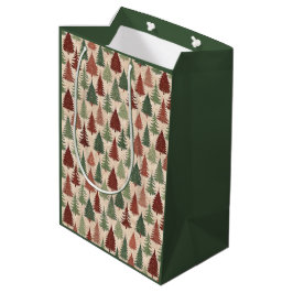 Rustikaler Weihnachtsbaum Mittlere Geschenktüte