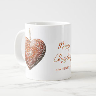 Rustikaler Weihnachtskek mit traditioneller Dekora Jumbo-Tasse