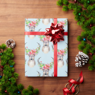 Rustikaler Weihnachtsmann Geschenkpapier
