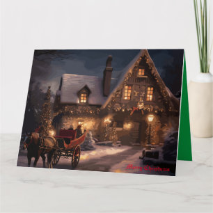 Rustikaler Weihnachtszauber Karte