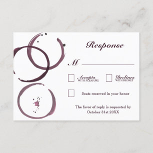 Rustikaler Weinkeller Weinberg RSVP Karten für Hoc