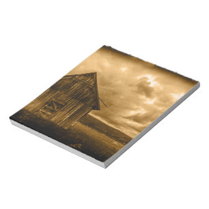 rustikaler Western Bauernhof Alte Scheune Notizblock