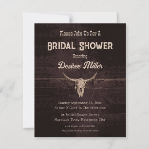 Rustikaler Western Brown Budget Bull Skull