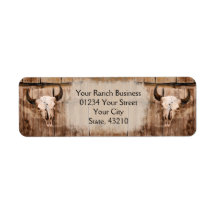Rustikaler Western Bull Skull Vintage Textur