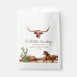 Rustikaler Western Cowboy Babydusche Geschenktütchen