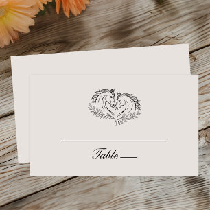 Rustikaler Western für Hochzeit Platzkarte
