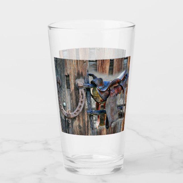 Rustikaler Western Glas (Vorderseite)