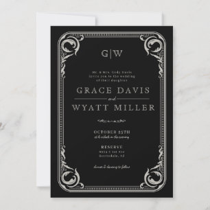 Rustikaler Western Hochzeit mit Details Einladung