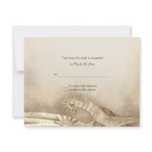 Rustikaler Western Hochzeitskarte