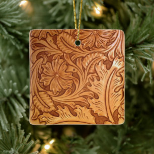 Rustikaler Western Keramikornament