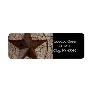Rustikaler Western Land Primitive Texas Star