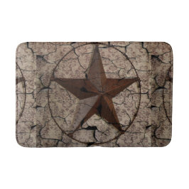 Rustikaler Western Land Primitive Texas Star Badematte