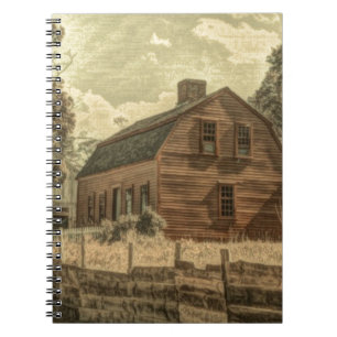 Rustikaler Western Landhaus Chic Red Barn Notizblock