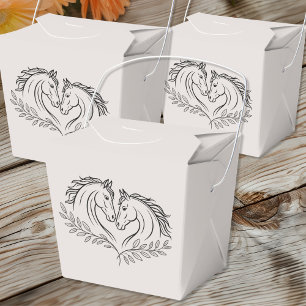 Rustikaler Western Reitsport Hochzeit Geschenkschachtel