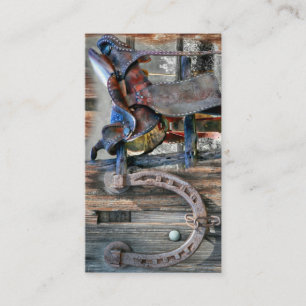 Rustikaler Western Visitenkarte