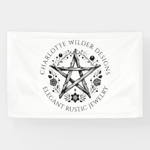 Rustikaler Wiccan Pagan Juwelier Designer Banner