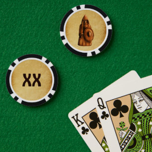 Rustikaler Wikinger Pokerchips